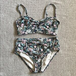 Kona Sol Floral Bikini Set